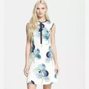Tory Burch Edith Floral Print Dress Sz 10